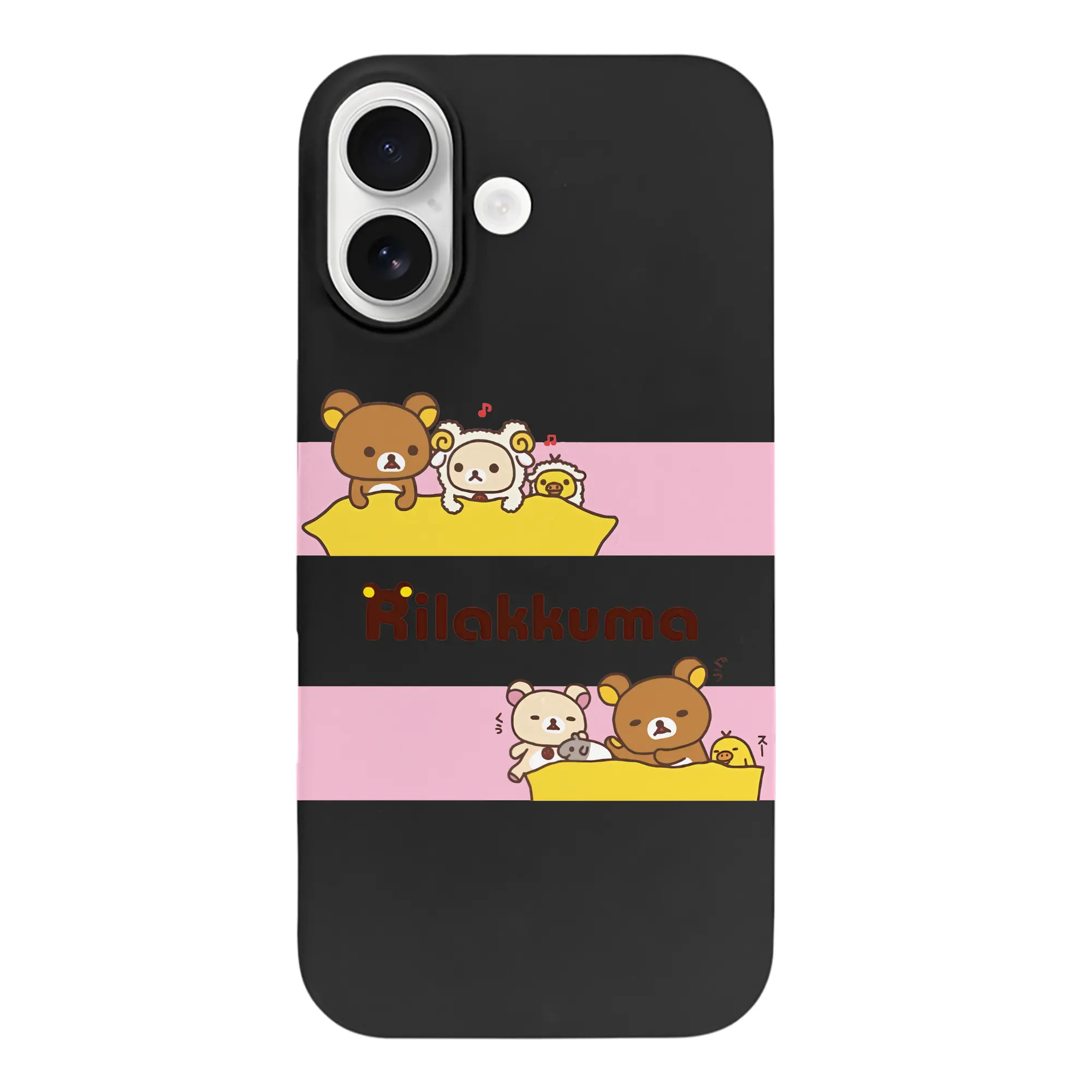 リラックマ (Rilakkuma) グッズ リラックマ (Rilakkuma) - iPhone 17 シリーズ シリコンケース 薄型 耐衝撃 指紋防止 ソフトタッチカバー 精密フィット 傷防止 保護ケース iPhone 17/17 Air/17 Pro/17 Pro Max 対応